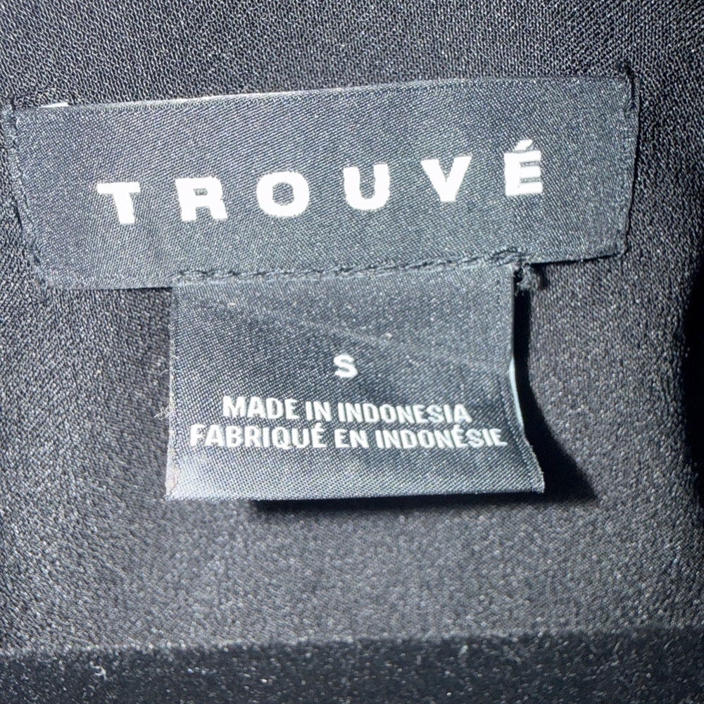 Trouvé Surplice Long Sleeve Romper | Black | Small - Picture 5 of 5